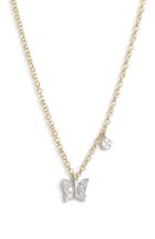 Women's Meira T Diamond Butterfly Pendant Necklace