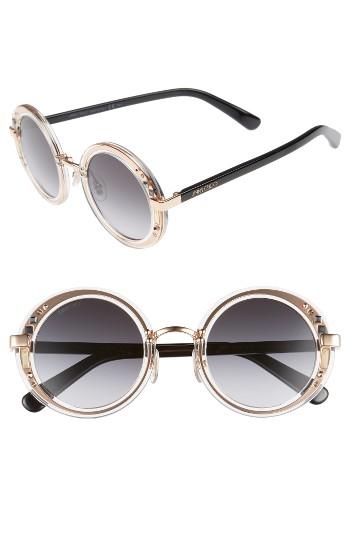 Women's Jimmy Choo Gems 48mm Round Sunglasses -