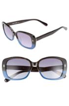 Women's Bobbi Brown The Audrey 53mm Square Sunglasses - Havana Blue