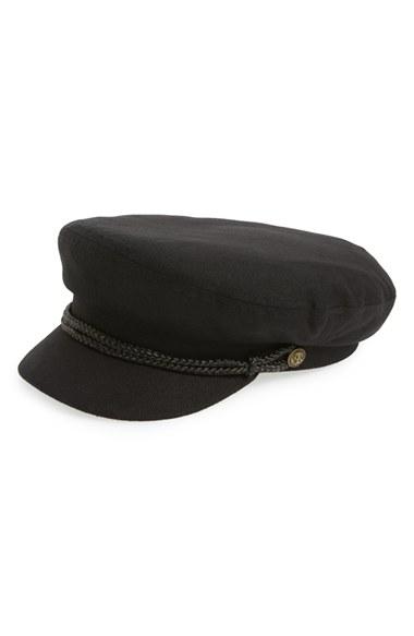 Women's Brixton 'fiddler' Newsboy Cap - Black