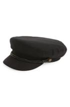 Women's Brixton 'fiddler' Newsboy Cap - Black