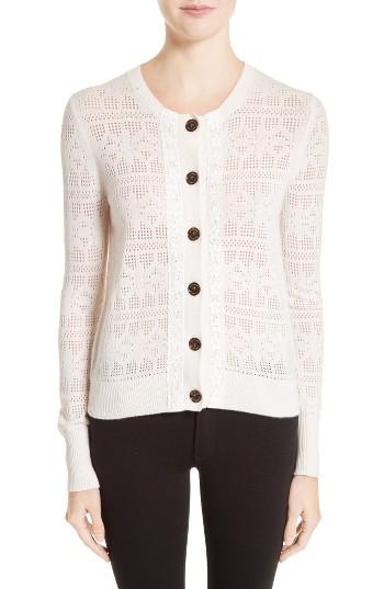 Women's Burberry River Elvo Wool & Cashmere Cardigan