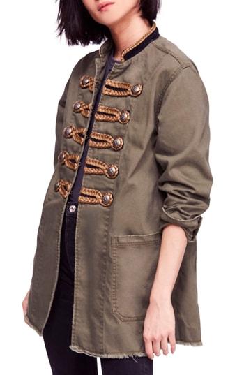 Women's Free People Passenger Cotton Jacket - Green