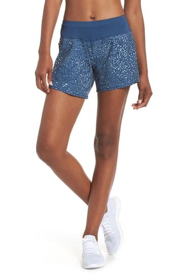 Women's Oiselle Long Roga Shorts - Blue