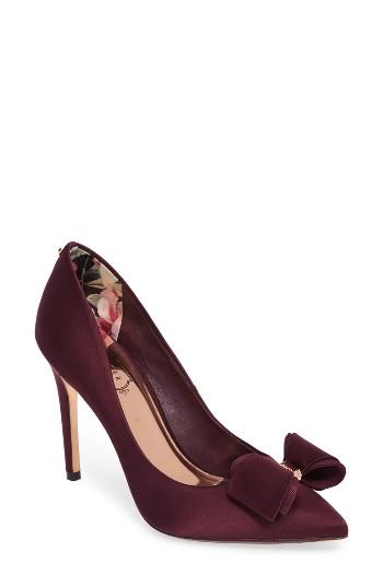 Women's Ted Baker London Azeline Bow Pump .5 M - Purple