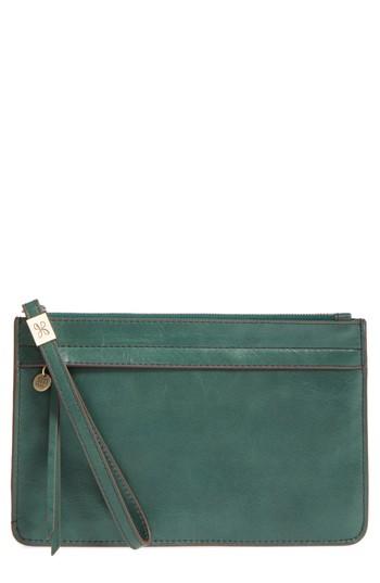 Women's Hobo Dawn Leather Wristlet - Green