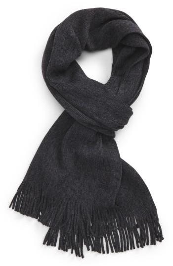 Men's Boss C-albas Wool Scarf, Size - Grey