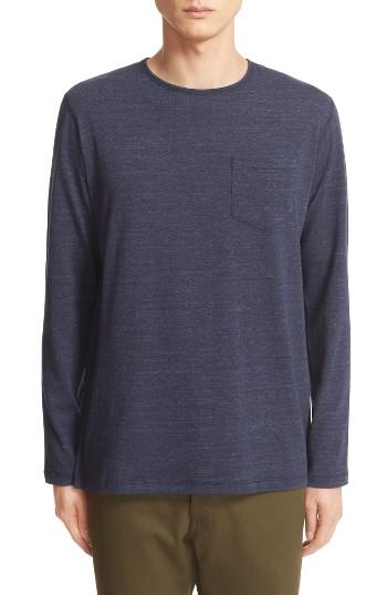 Men's Wings + Horns Pocket T-shirt - Blue