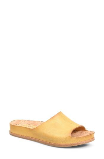 Women's Kork-ease 'tutsi' Slide Sandal M - Yellow