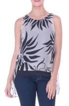 Women's Olian High/low Maternity Tank - Black