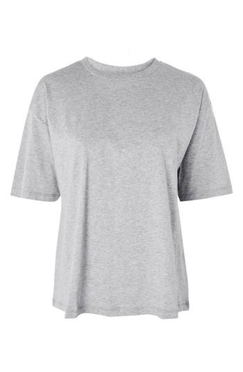 Women's Topshop Boutique Boxy T-shirt Us (fits Like 0) - Grey