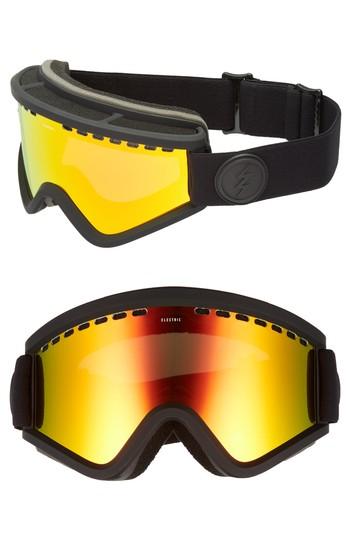 Women's Electric Egv Snow Goggles - Matte Black/ Red Chrome