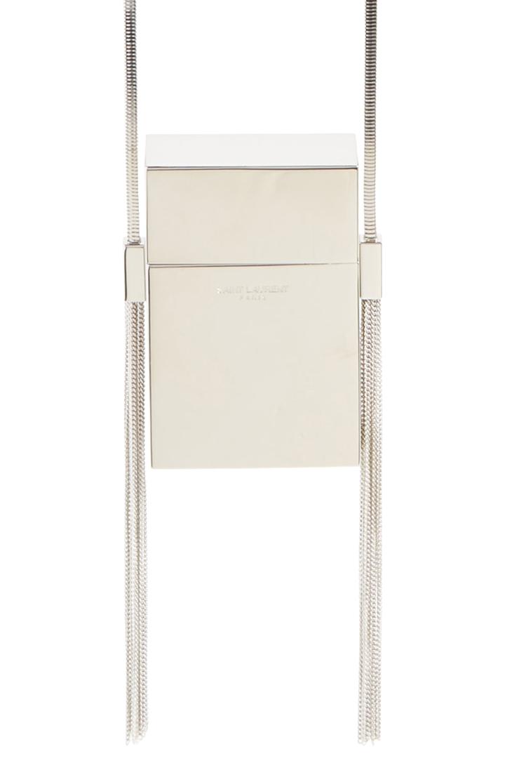 Saint Laurent Smoking Mirrored Minaudiere -