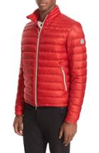 Men's Moncler Daniel Channel Quilted Down Jacket - Red