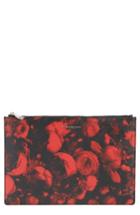 Givenchy Roses Print Pouch - Red