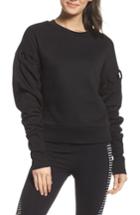 Women's Alo Lattice Long Sleeve Pullover - Black