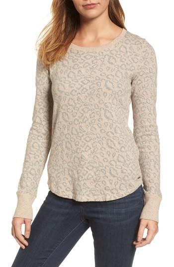 Women's Lucky Brand Cheetah Print Top - Beige