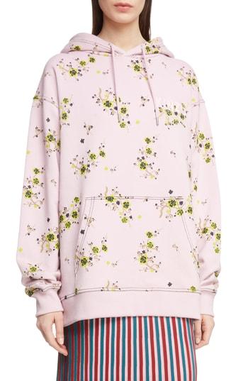 Women's Kenzo Oversize Floral Hoodie - Pink