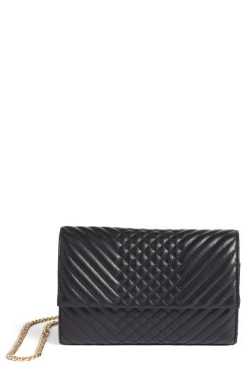 Women's Vince Camuto Fayna Foldover Clutch - Black