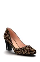 Women's Shoes Of Prey Block Heel Pump A - Brown