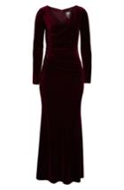 Women's Vince Camuto Velvet Gown (similar To 14w) - Burgundy