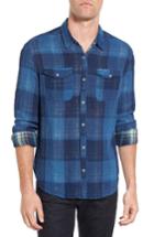 Men's John Varvatos Star Usa Trim Fit Plaid Western Shirt