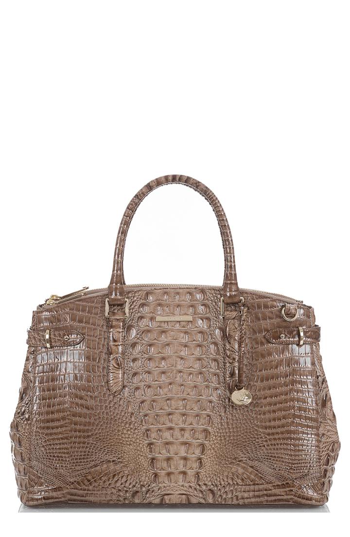 Brahmin Audra Croc Embossed Leather Tote -