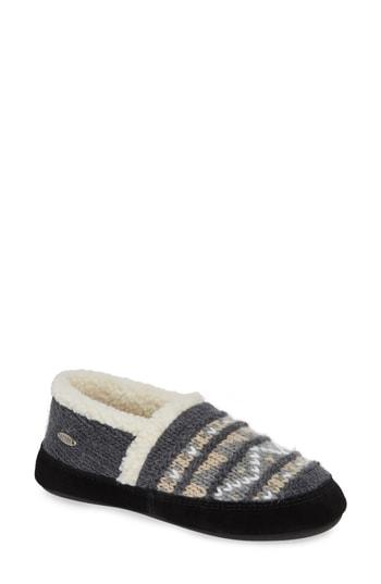 Women's Acorn Nordic Moc Slipper - Grey