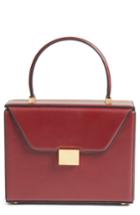 Victoria Beckham Mini Vanity Top Handle Box Bag - Red