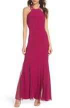 Women's Morgan & Co. Strappy Back Trumpet Gown