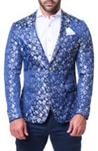 Men's Maceoo Descartes Flower Blazer (s) - Grey