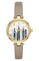 Women's Kate Spade New York Holland Skyline Leather Strap Watch, 34mm