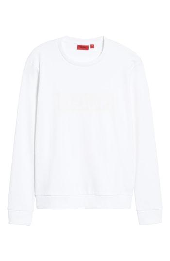 Men's Boss Digago Logo Sweatshirt - White
