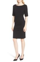 Women's Boss Hadea Textured Jersey Sheath Dress - Black