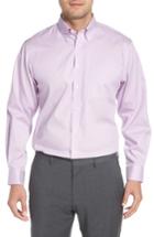 Men's Nordstrom Men's Shop Traditional Fit Non-iron Solid Dress Shirt - 35 - Purple