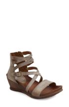 Women's Miz Mooz 'shay' Wedge Sandal Eu - Grey