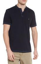 Men's John Varvatos Star Usa Sublime Short Sleeve Henley - Blue