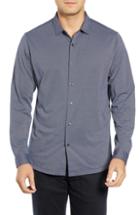 Men's Robert Barakett Colby Regular Fit Knit Sport Shirt, Size - Blue