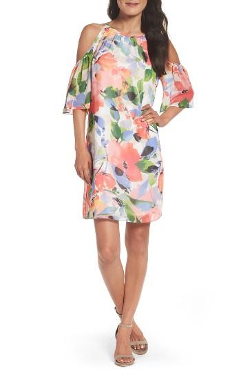 Women's Maggy London Cold Shoulder Shift Dress