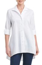 Women's Foxcroft Lucy Stretch Tunic Shirt - White