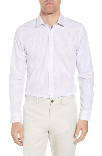 Men's Ted Baker London Loops Slim Fit Dress Shirt - Purple