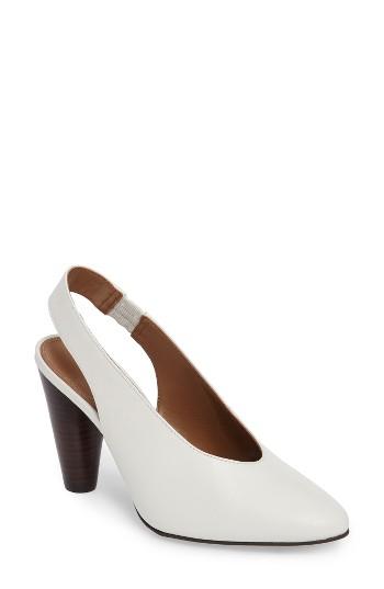 Women's Topshop Gabriel Slingback Pump .5us / 36eu - White