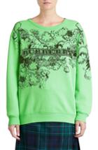 Women's Burberry Madon Print Sweatshirt - Green