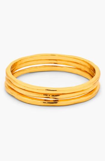 Women's Gorjana 'g Ring' Midi Rings (set Of 3)