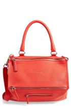 Givenchy 'medium Pandora' Sugar Leather Satchel - Red