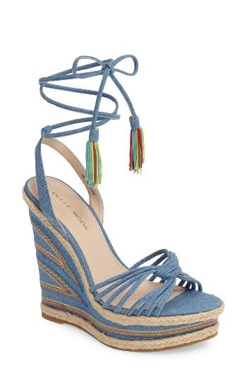 Women's Pelle Moda Onos Platform Wedge .5 M - Blue
