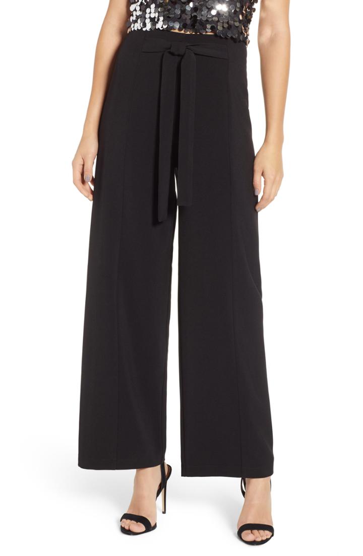 Women's Leith Wide Leg Trousers - Black