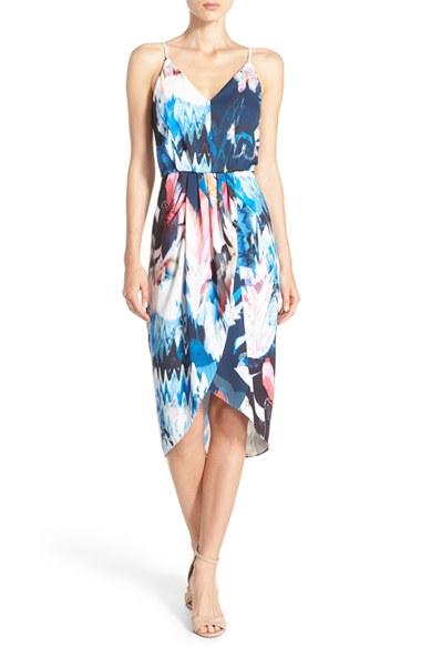 Women's Chelsea28 Print Faux Wrap Dress