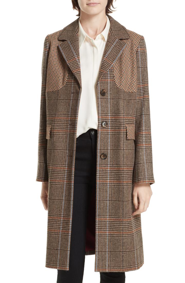 Women's Helene Berman Mix Check Coat