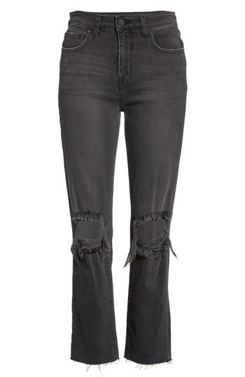 Women's L'agence Audrina Ripped Straight Leg Jeans